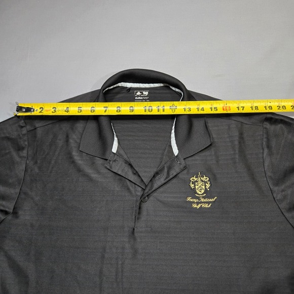Adidas Trump National Golf Club Polo XL Black ClimaCool Short Sleeve - Picture 6 of 7